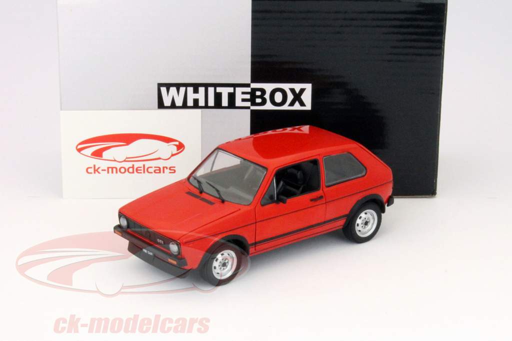 大众大众高尔夫GTI 1978年红1:24白牌
