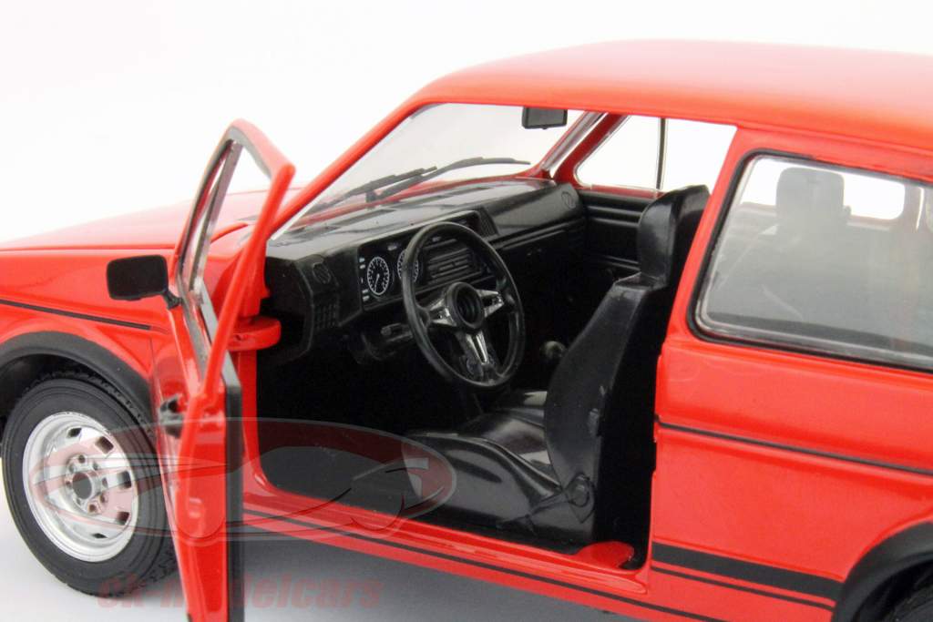 大众大众高尔夫GTI 1978年红1:24白牌