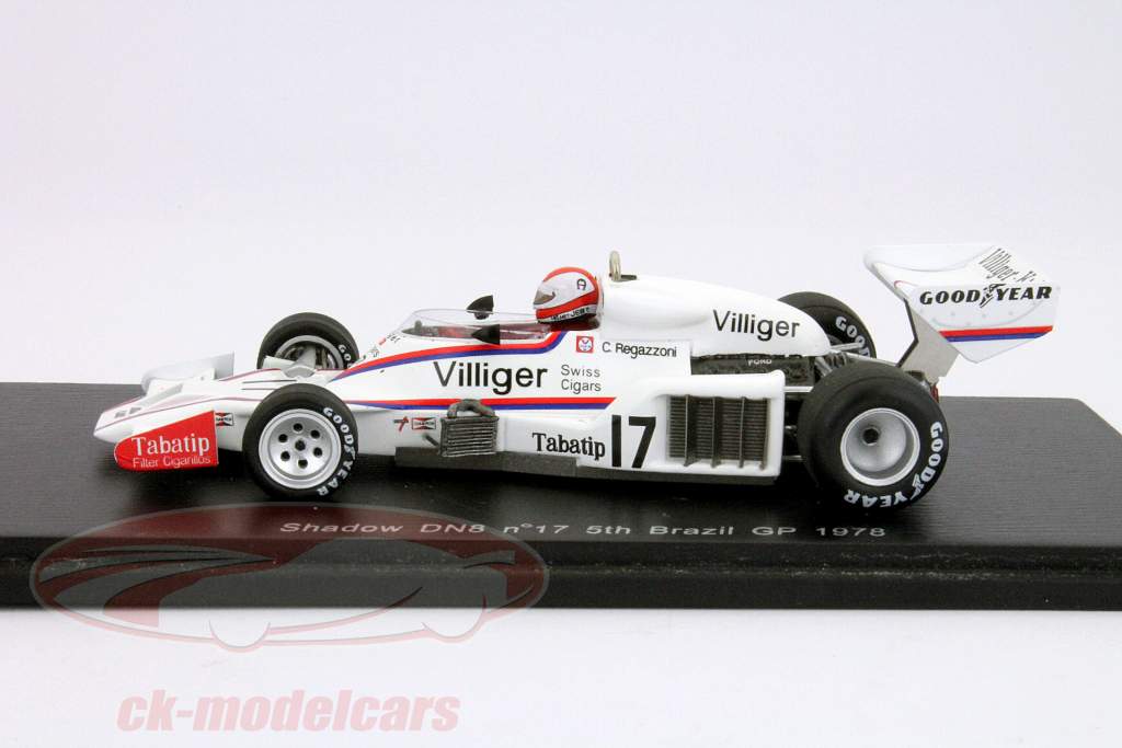 C.レガッツォーニシャドーDN8＃17ブラジルGPフォーミュラ1 1978 1時43分スパーク