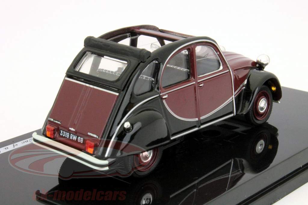 シトロエン2CVチャールストン1982ダークレッド/ブラック1時43フィテッセ