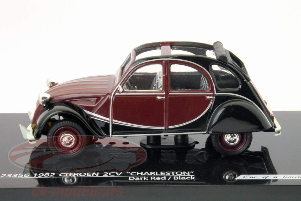 Citroen 2CV Charleston 1982 mørkerød / sort 1:43 Vitesse