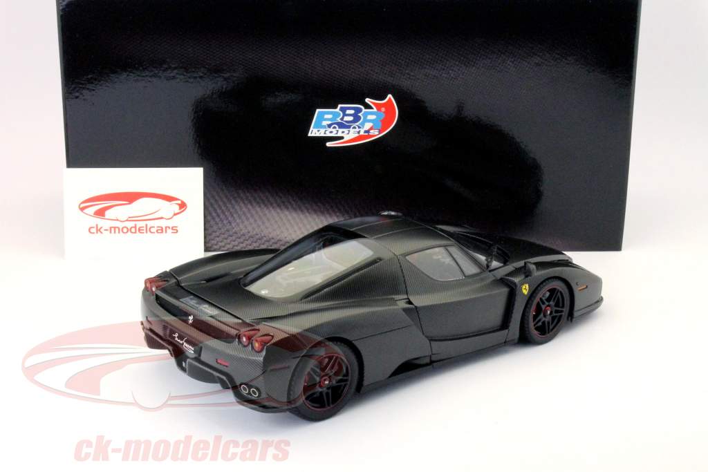 京商ENZOフェラーリテスト2003ブラックミニカー 1/18 BBR製 BBR HE180023 - 1/18 Ferrari ENZO Test Monza 2003 Matt Black