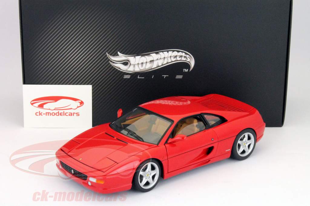 Ferrari F355 Berlinetta построен с 1994 по 1992 красного 1:18 HotWheels Elite