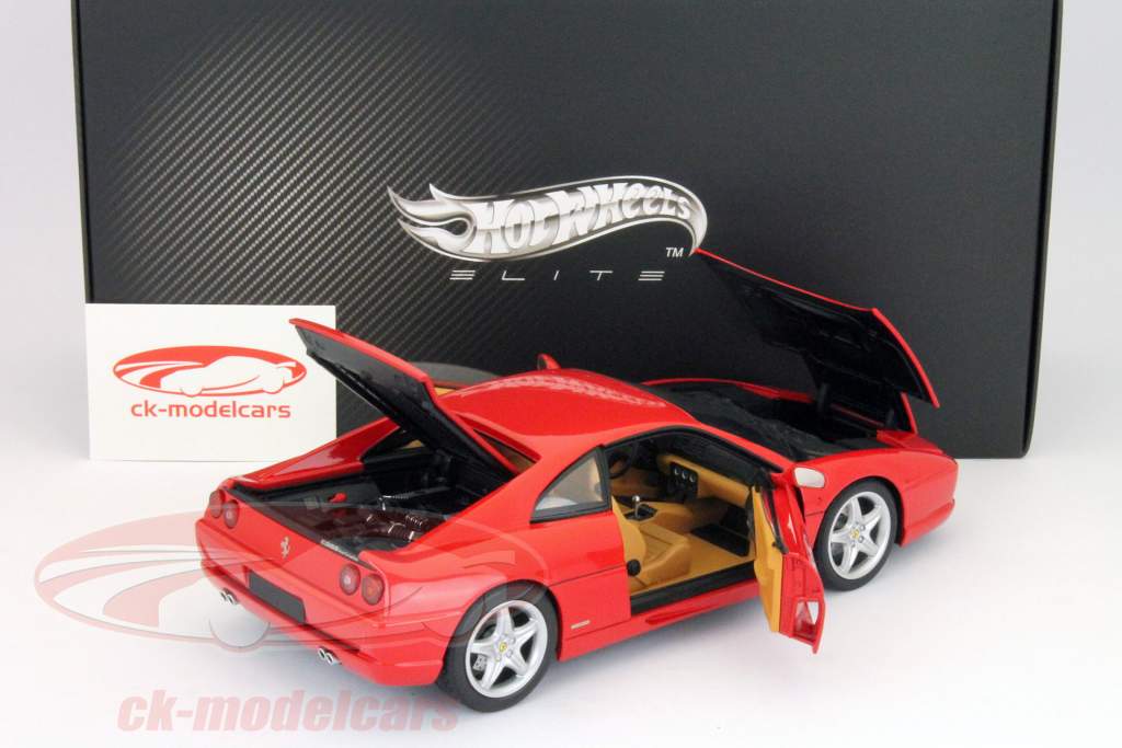 内置法拉利F355 BERLINETTA的1994年至1992年红色1:18的Hotwheels精英