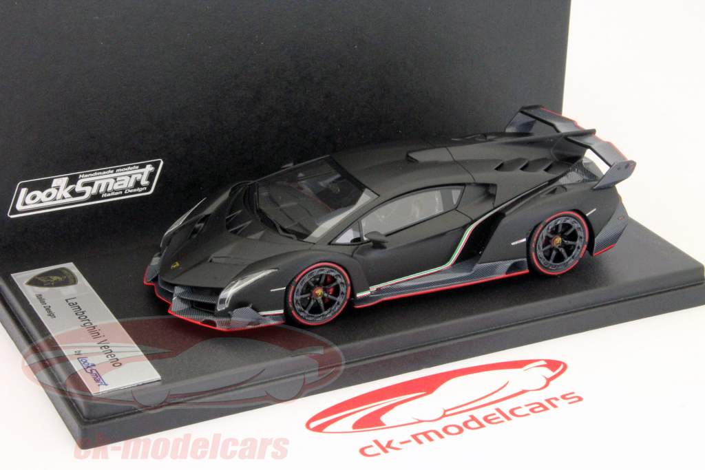 兰博基尼Veneno日内瓦车展2013黑色1:43 LookSmart的