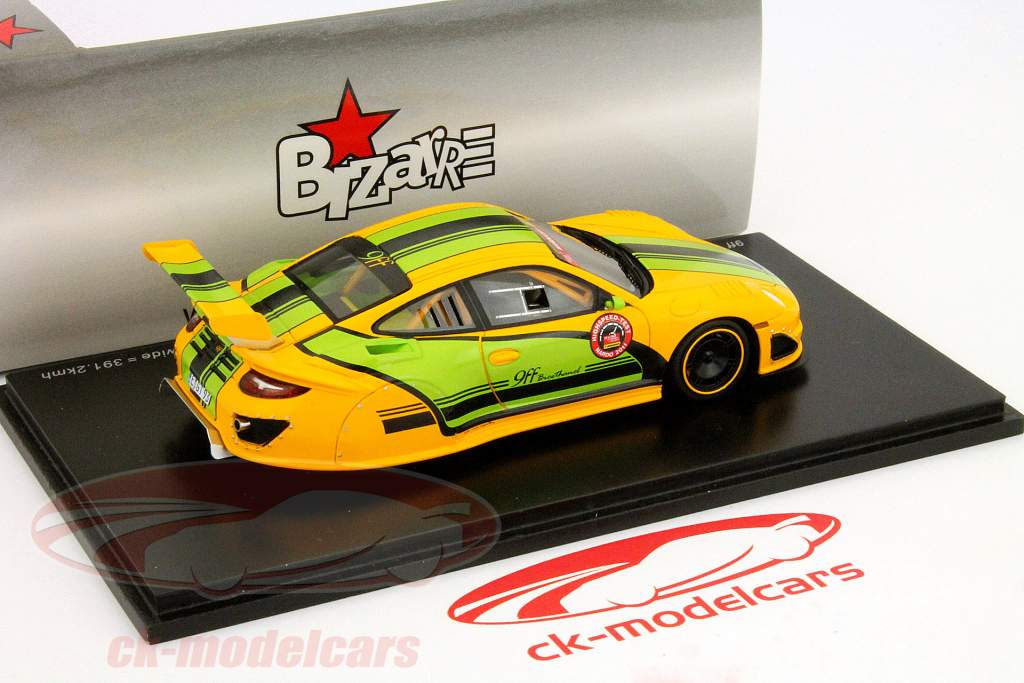 の9ff GTターボ900バイオエタノールナルド2011オレンジ/グリーン1:43スパーク