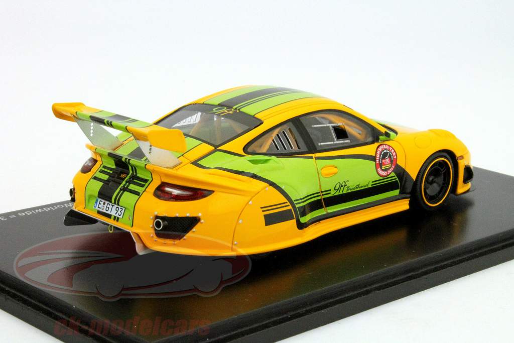 の9ff GTターボ900バイオエタノールナルド2011オレンジ/グリーン1:43スパーク