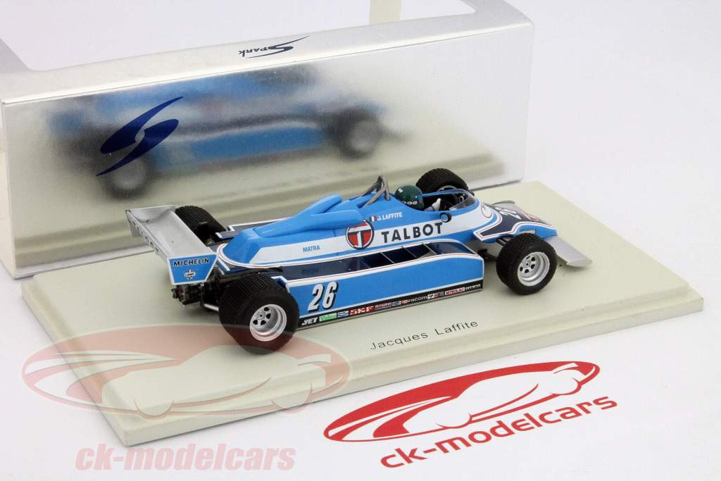 Jacques Laffite Ligier JS17 #26 Vinder GP Canada Formula 1 1981 1:43 Spark