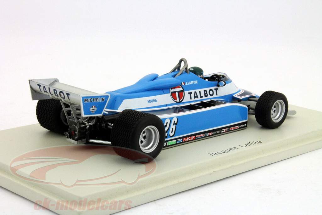 Jacques Laffite Ligier JS17 #26 Vinder GP Canada Formula 1 1981 1:43 Spark