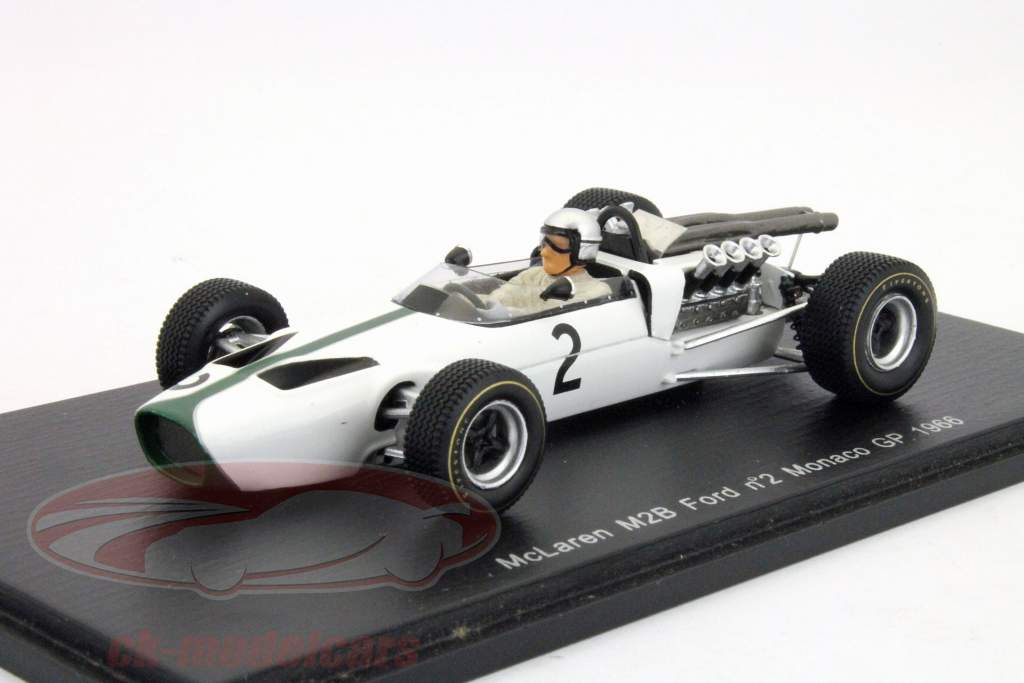 B.マクラーレンマクラーレンフォードM2B 2位モナコGPフォーミュラ1 1966 1時43分スパーク