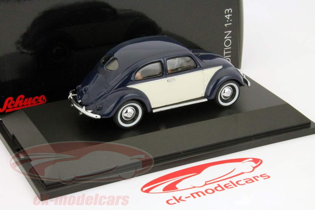 Volkswagen Fusca azul - branco Schuco 1:43