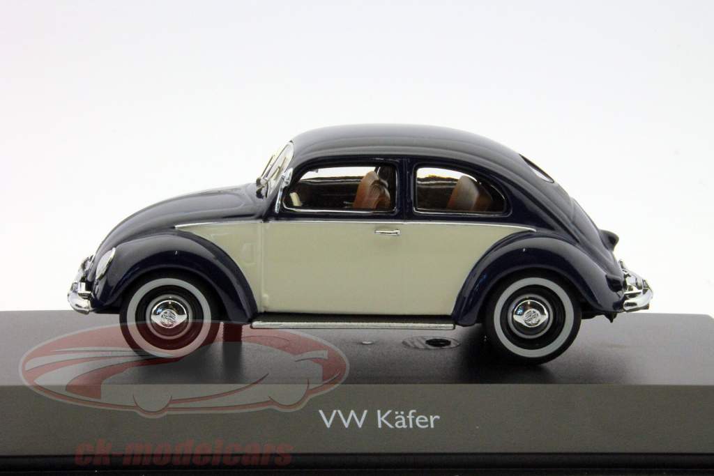 Volkswagen Fusca azul - branco Schuco 1:43