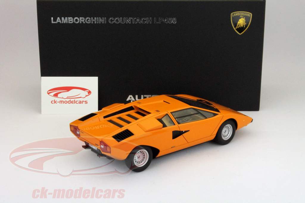 Lamborghini Countach LP400 1974 Laranja 1:18 AUTOart
