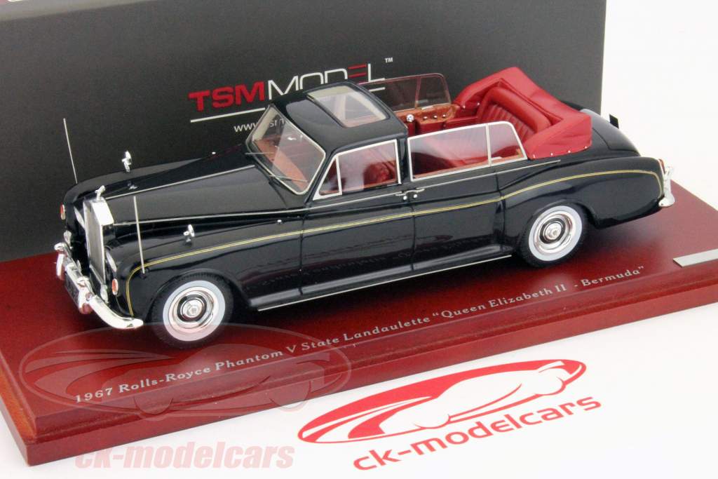 Rolls-Royce Phantom V State Landaulette Bermuda  schwarz 1:43 TrueScale