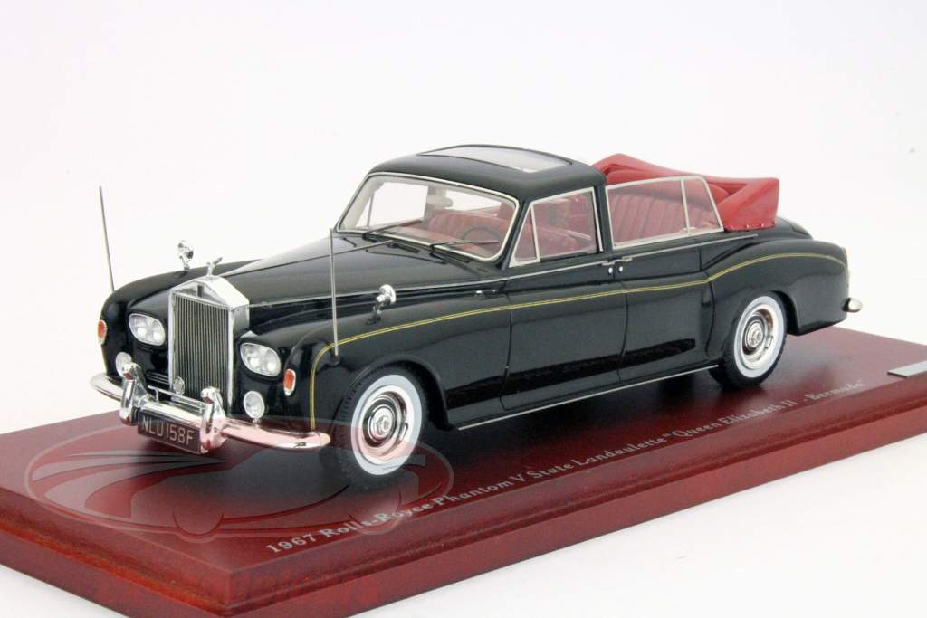 Rolls-Royce Phantom V Государственной Landaulette Бермуды черный 1:43 TrueScale