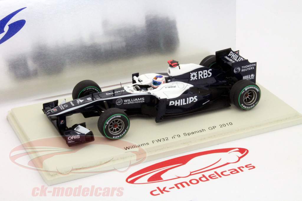 巴里切罗Wiliams FW32＃9西班牙大奖赛一级方程式赛车2010 1:43星火