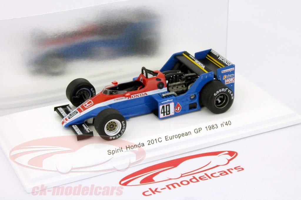 Spark 1:43 S.ヨハンソン201Cホンダスピリット1983＃40 GP