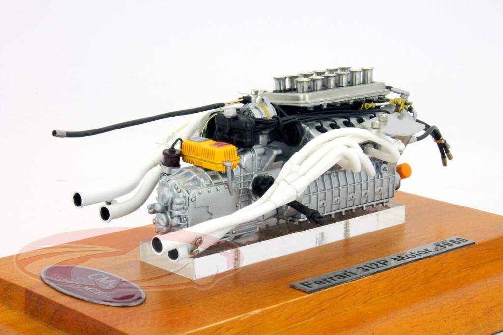 CMC 1:18 Ferrari 312P engine Aggregat 1969 + Showcase M-121