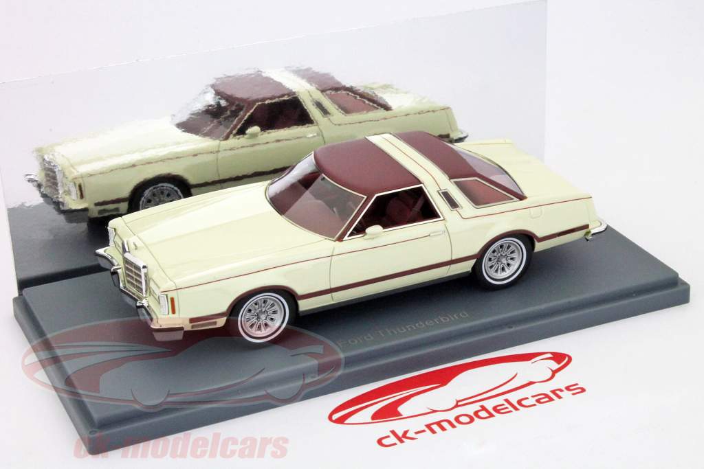 Ford Thunderbird branco neo 1:43