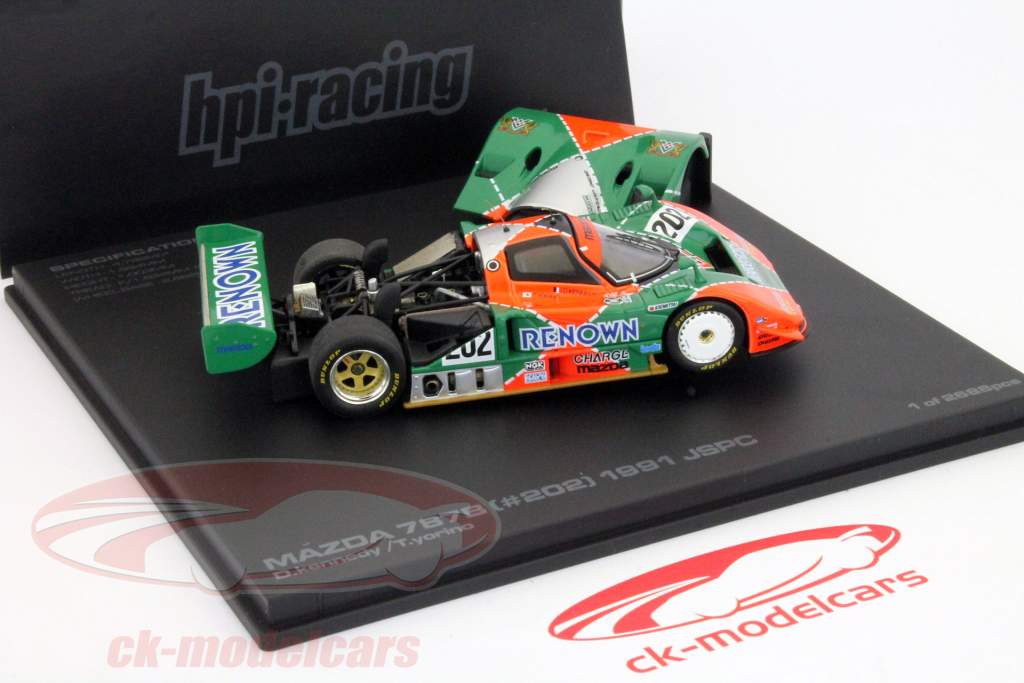 hpi・ racing 1/43 マツダ Mazda 787B 1991 HPI-Racing 1/43 Mazda 787B Efini 1991 Le Mans/SWC Autopolis