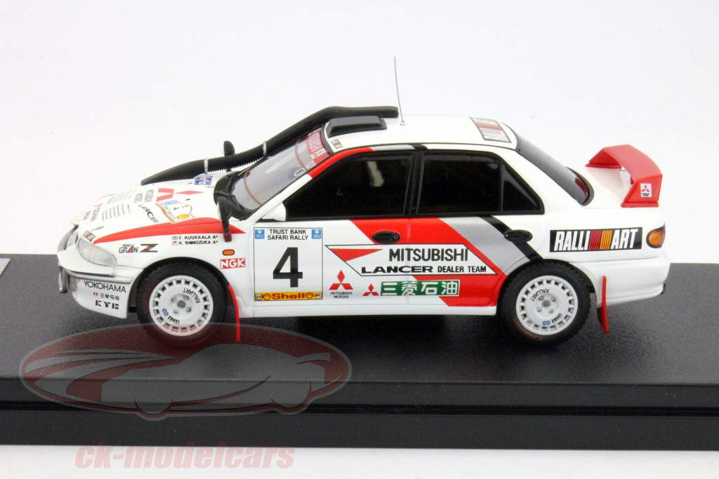 三菱的Lancer Evolution 1994年Safari拉力赛＃4 Kuukkala，筱冢1:43 HPI