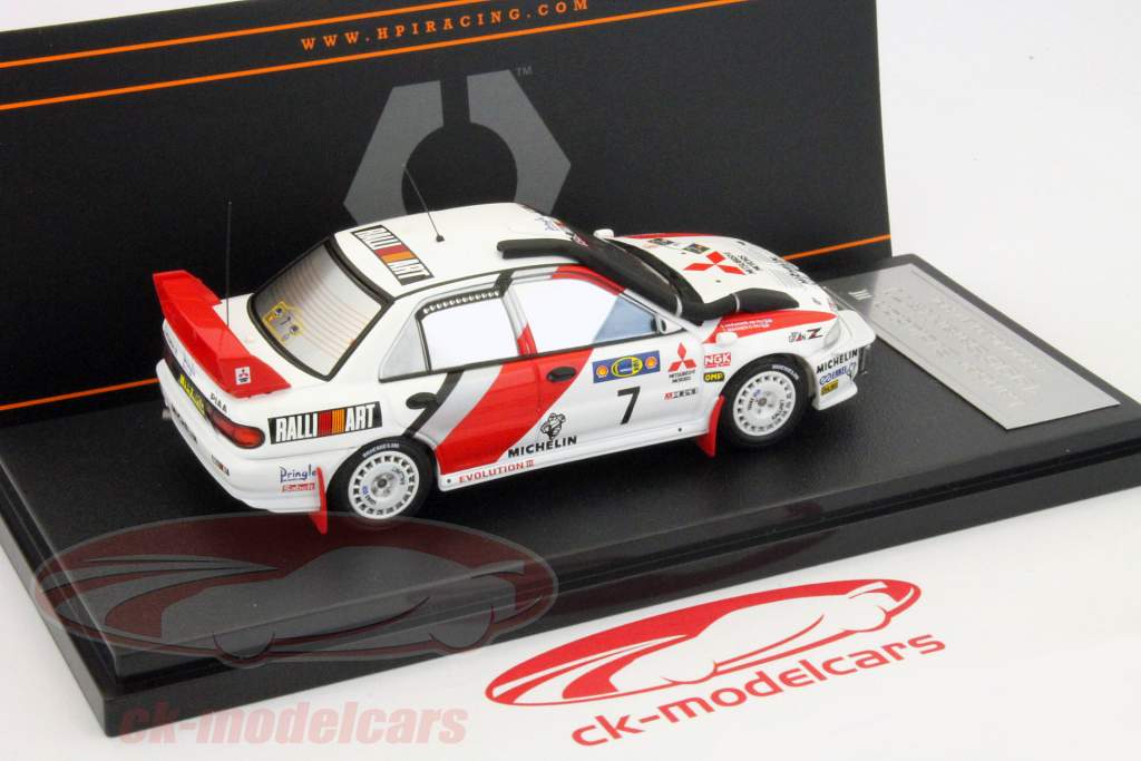 1996年的Safari拉力赛三菱的Lancer Evolution III＃7马基宁，Harjanne 1:43 HPI