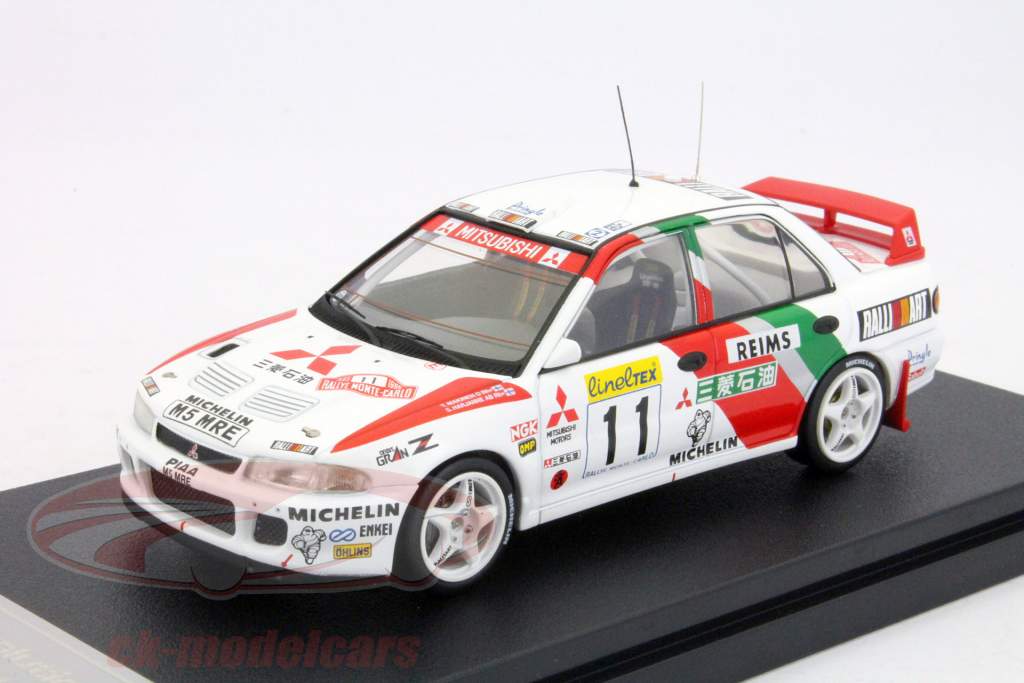 ミニカー 1/43 FIAT Coupe Rally di Montecarlo 1995 HPI 1:43 Mitsubishi Lancer Evolution II #11 Rally Monte