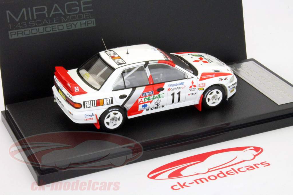 Mitsubishi Lancer Evolution II Rally Sweden 1995 Eriksson, Parma Santander 1:43 HPI