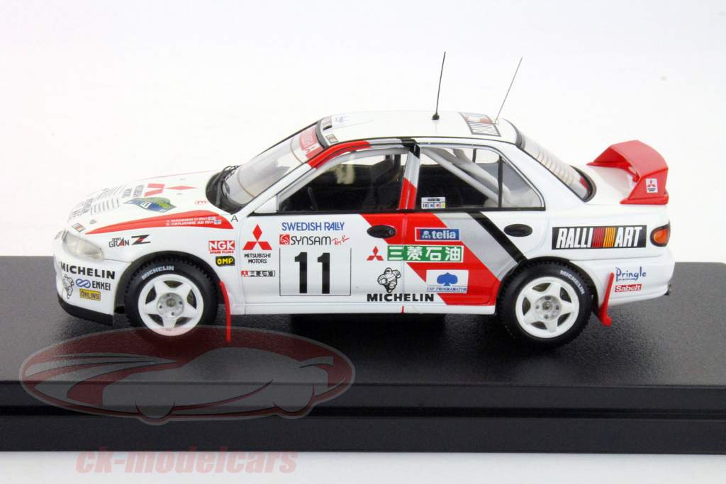 Mitsubishi Lancer Evolution II Rally Sweden 1995 Eriksson, Parma Santander 1:43 HPI
