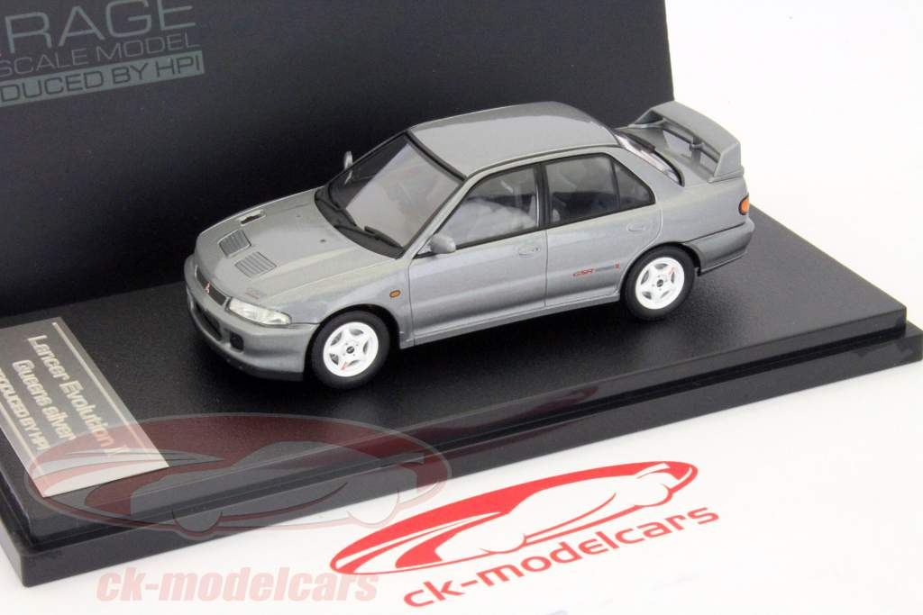 Mitsubishi Lancer Evolution II silber 1:43 HPI