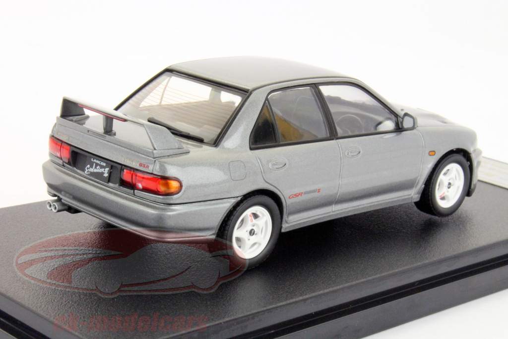 Mitsubishi Lancer Evolution II argento 1:43 HPI