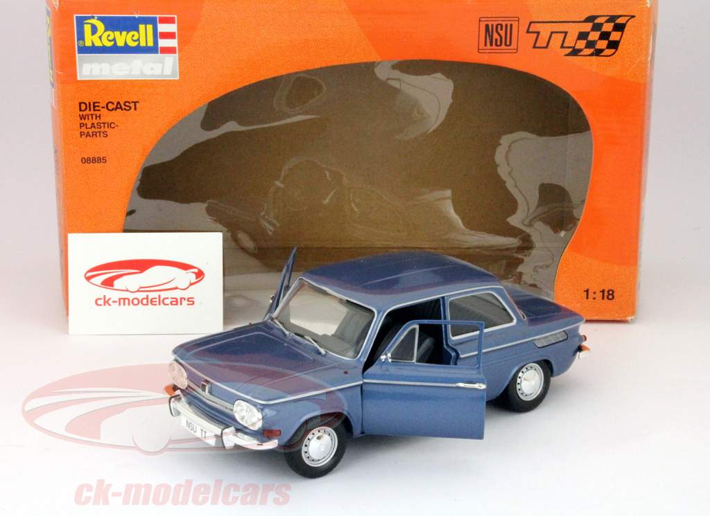 Revell 1:18 NSU TT metallic blue metallic 08885 model car