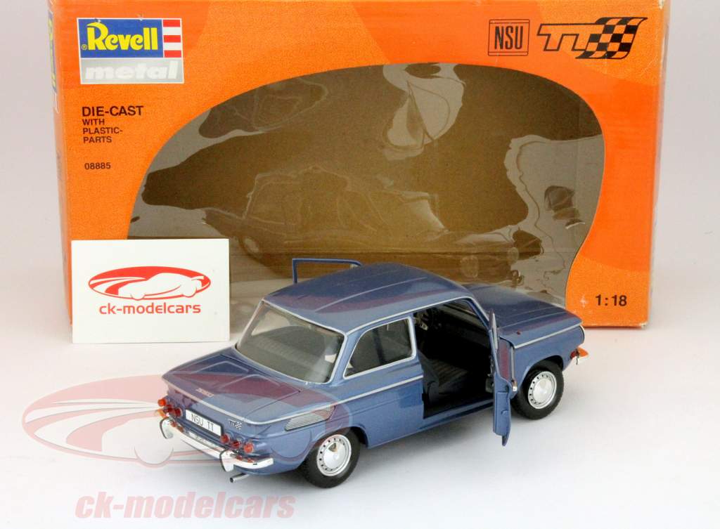 Revell 1:18 NSU TT metallic blue metallic 08885 model car