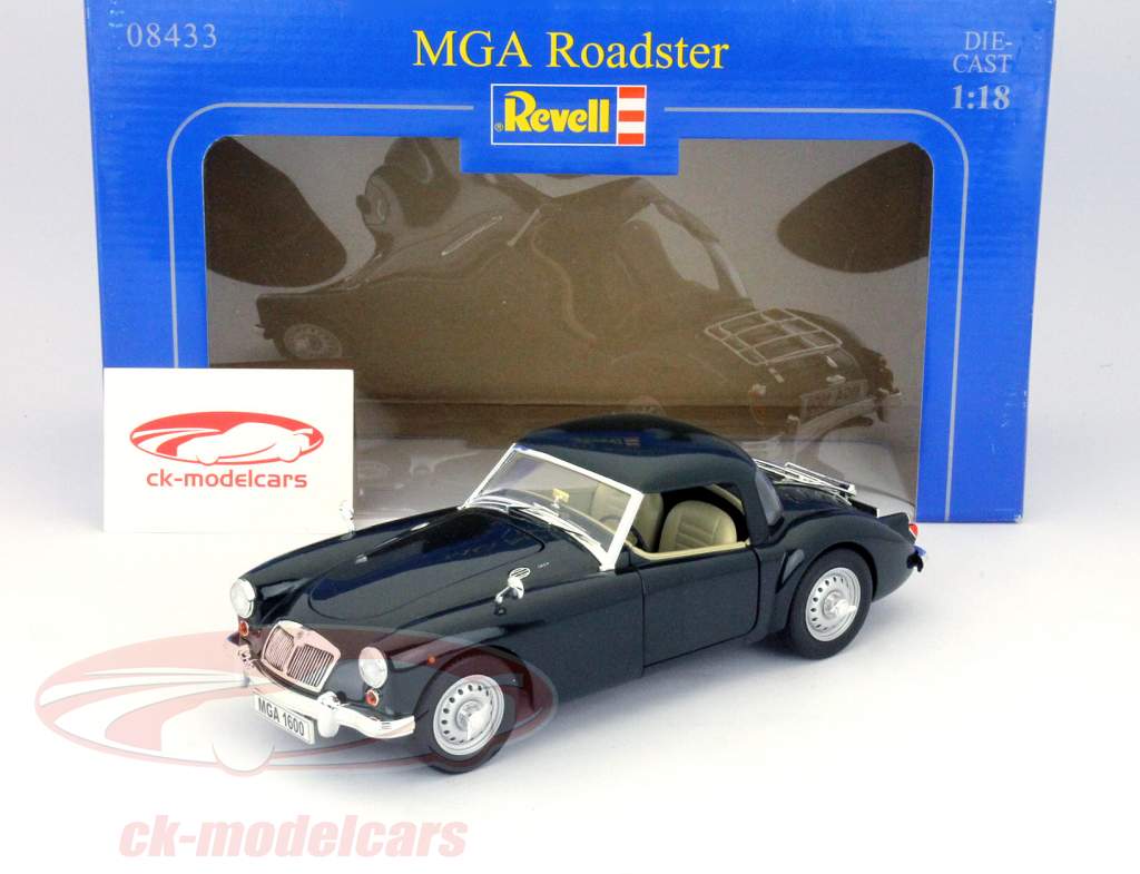 MGA跑车暗绿色雷维尔1:18，