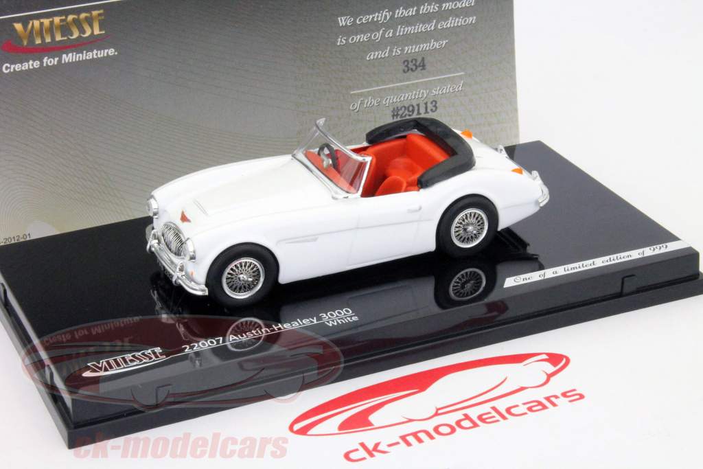 オースティンヒーリー3000ホワイト1時43フィテッセ