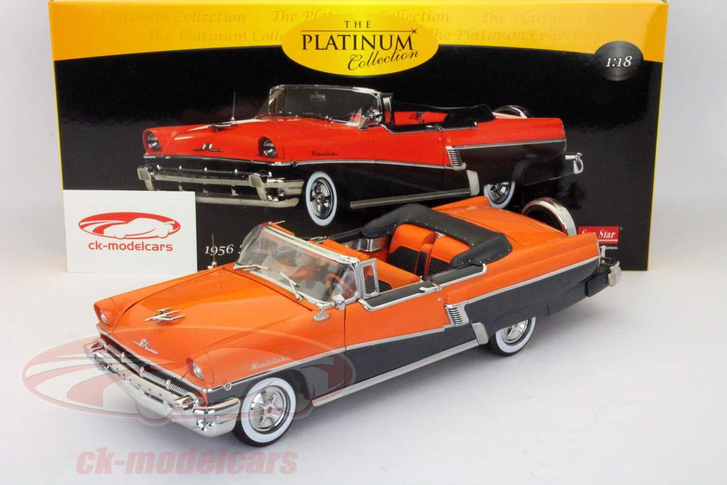 Mercury Montclair Convertible Open 1956 rød / sort 1:18 SunStar