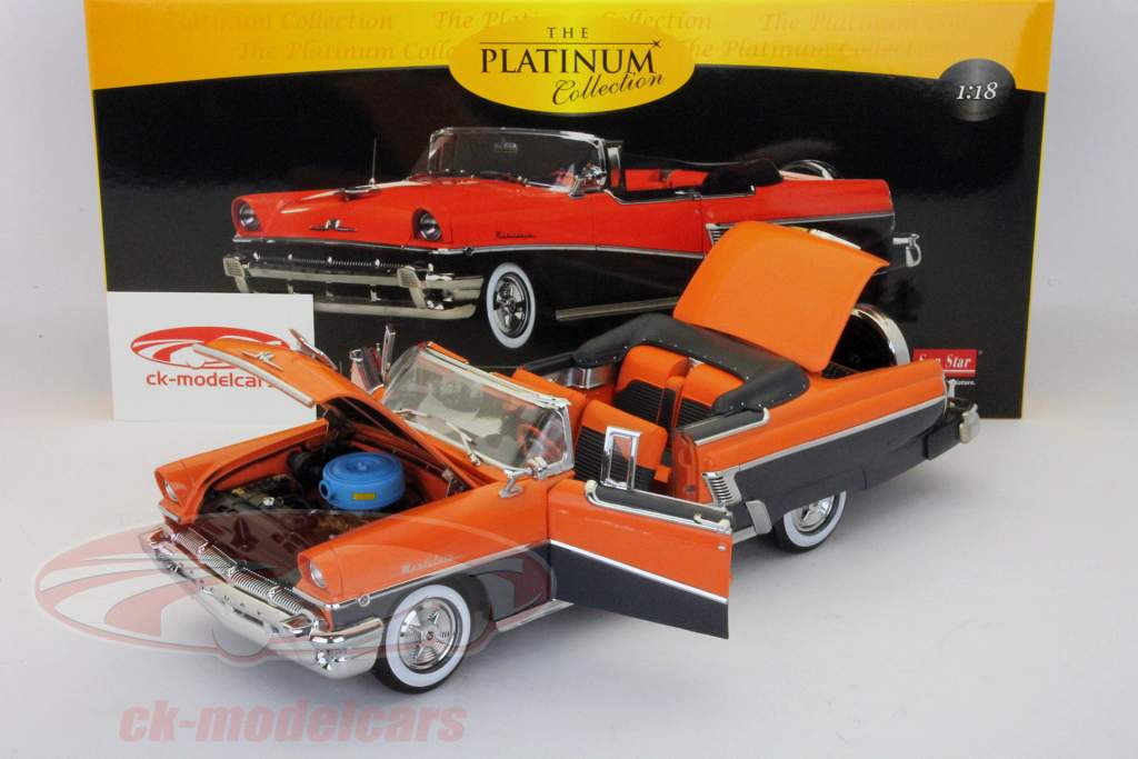Mercury Montclair Convertible Open 1956 rød / sort 1:18 SunStar