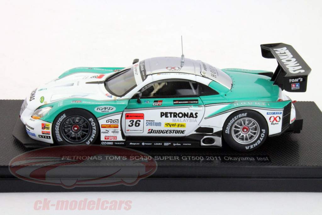 Ebbro 1:43 Lexus SC430 Petronas Tom's #36 car test Okayama