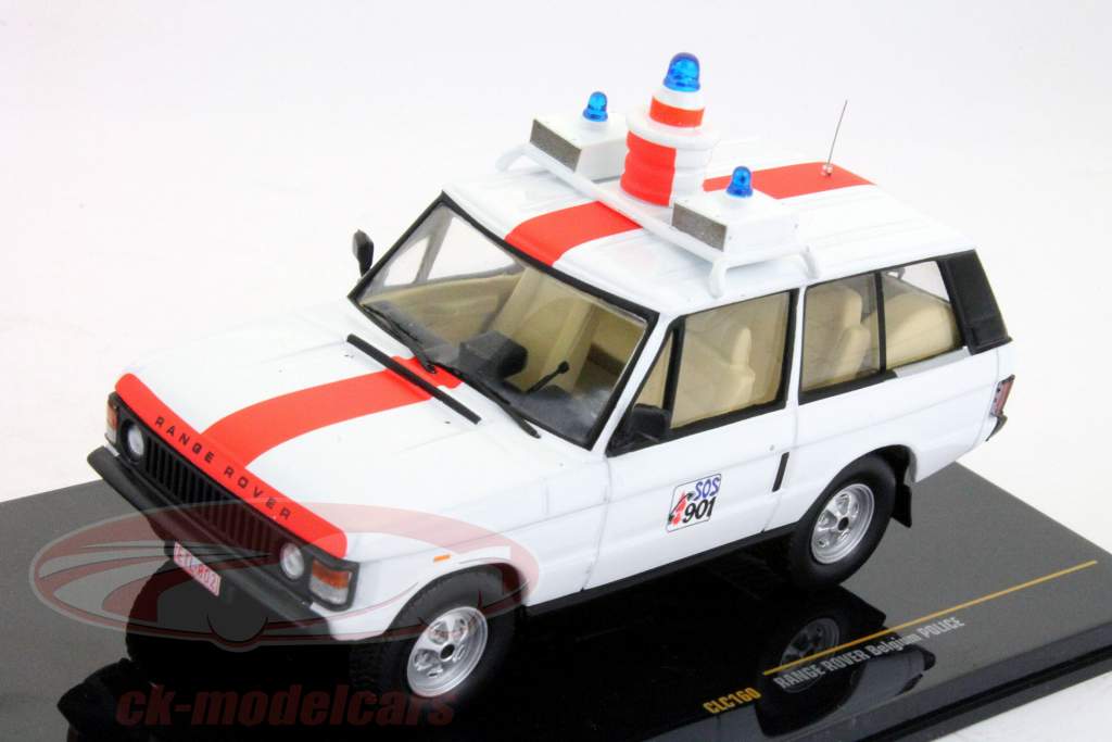 Range Rover Polizei Belgien weiß / rot 1:43 Ixo