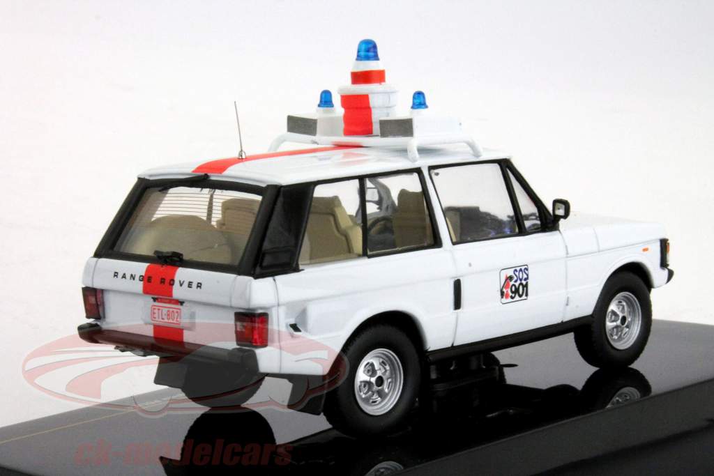 Range Rover Politie België wit / rood Ixo 1:43