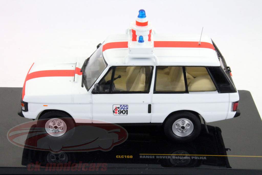 Range Rover Polizei Belgien weiß / rot 1:43 Ixo