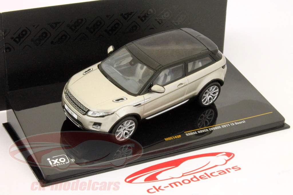揽胜Evoque 2011年3门珍珠银1:43 IXO