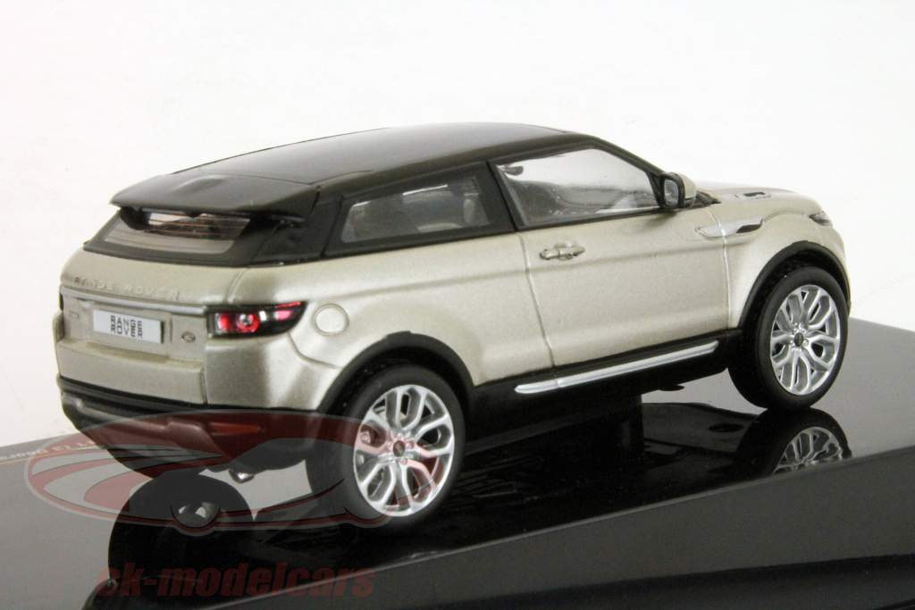 Range Rover Evoque 2011 3-dørs pearl silver 1:43 Ixo