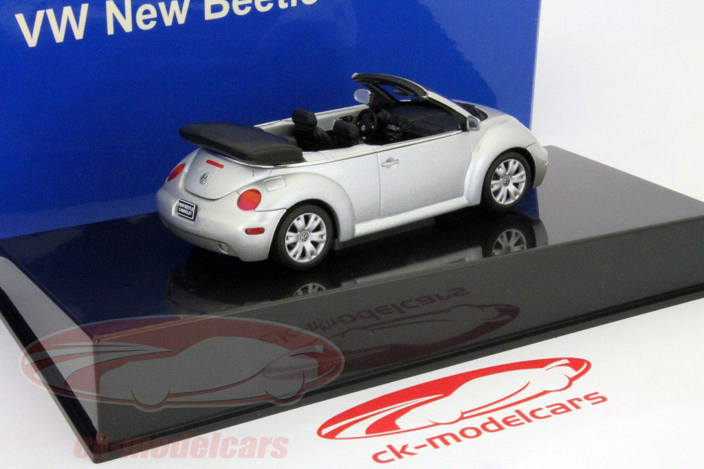 Volkswagen VW New Beetle Convertible (Type 9C) reflex silver metallic 1:43 AutoArt