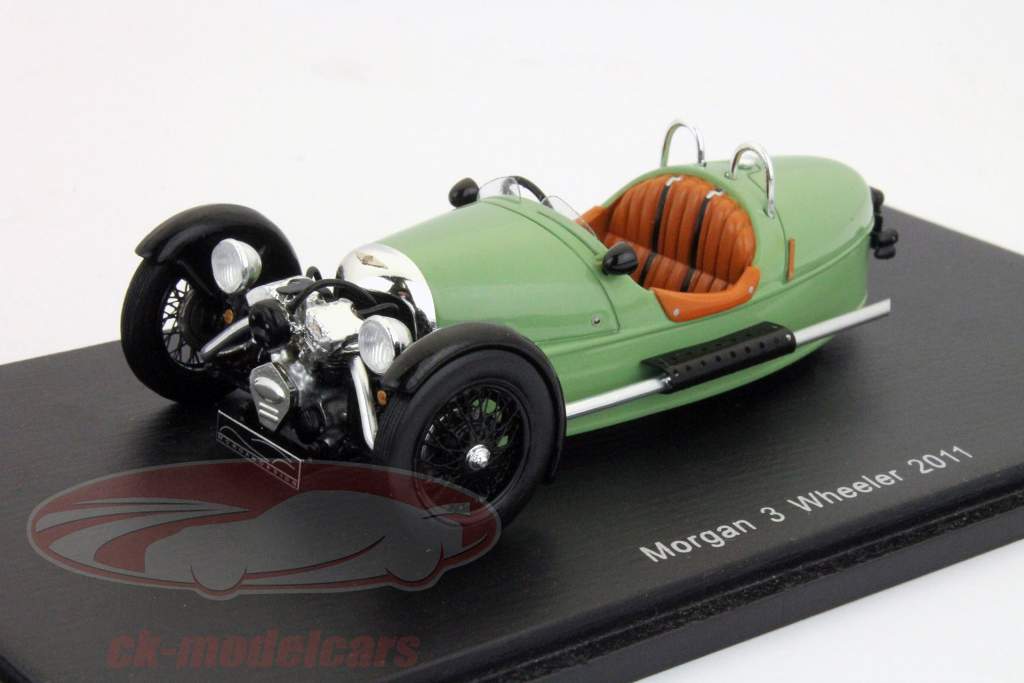 Morgan 3 Wheeler 2011 году зеленые свечи 1:43