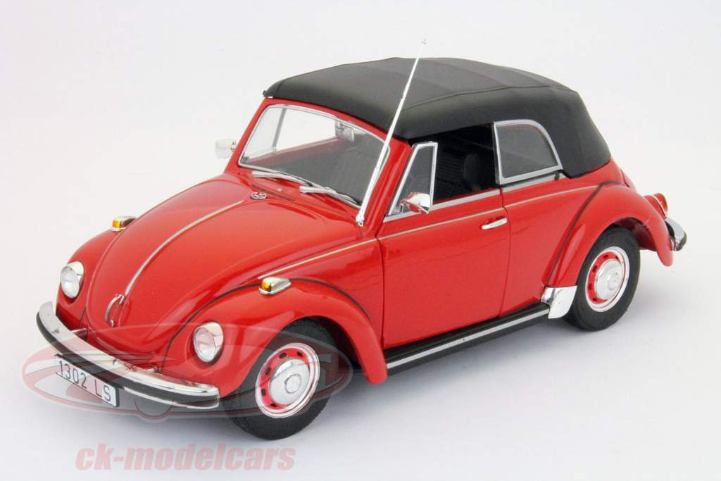 フォルクスワーゲンVW 1302 LSコンバーチブルレッド1時18レヴェル