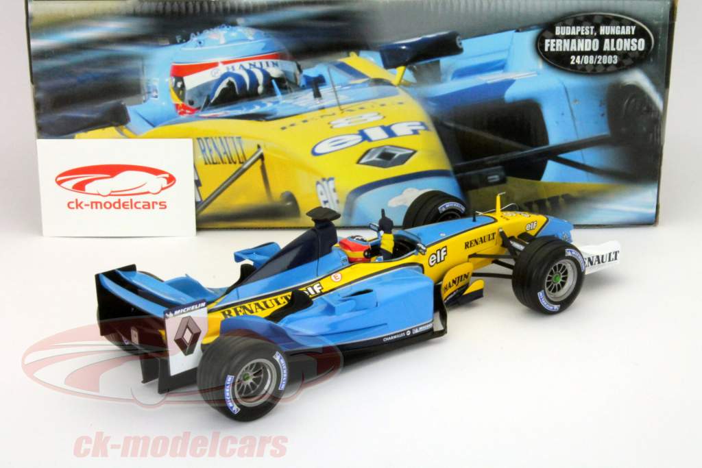 HW　ルノー　Ｒ２３　Ｆ・アロンソ　初優勝　ハンガリーＧＰ　マテル　１／１８ HW ルノー R23 F・アロンソ 初優勝 ハンガリーGP マテル
