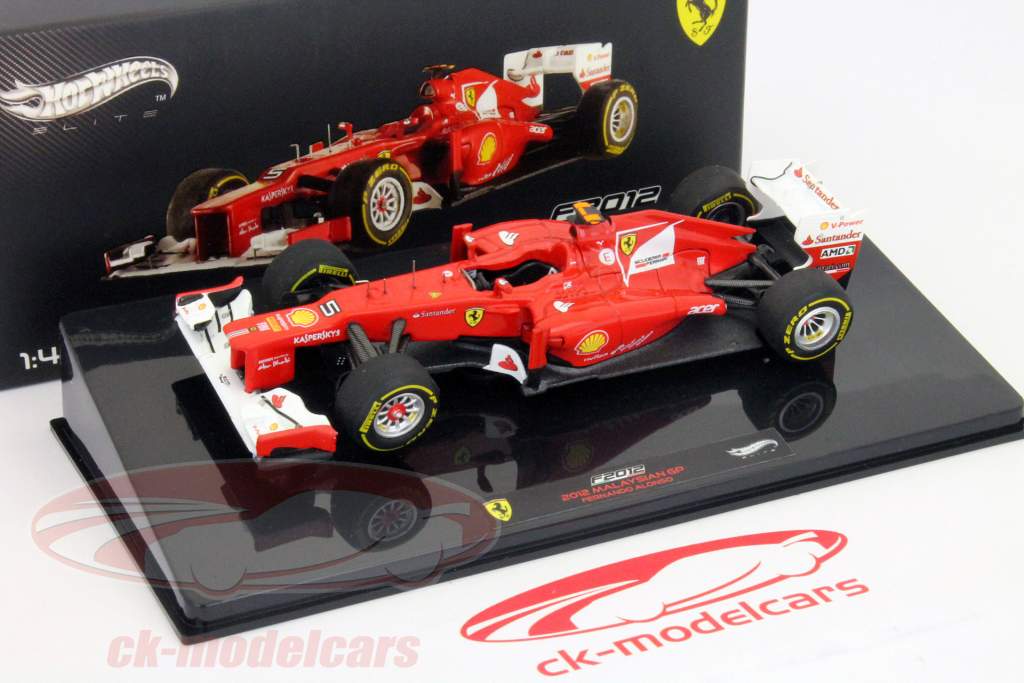 フェルナンド·アロンソフェラーリF2012ウィナーGPマレーシアフォーミュラ1 2012年1：43 HOTWHEELS
