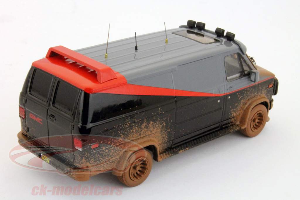 GMC Classical A-Team Van Dirty Version TV Serie Movie Car 1:43 HotWheels Elite
