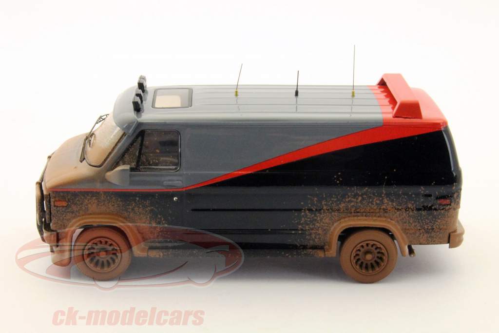 GMC Classical A-Team Van Dirty Version TV Serie Movie Car 1:43 HotWheels Elite